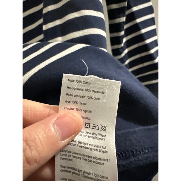 🔴Joules Navy white stripe bird shirt size US‎ 6 - Picture 4 of 6